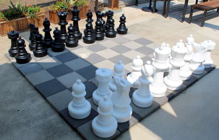 Giant Chess Set, 72 Inches Tall, Fiberglass