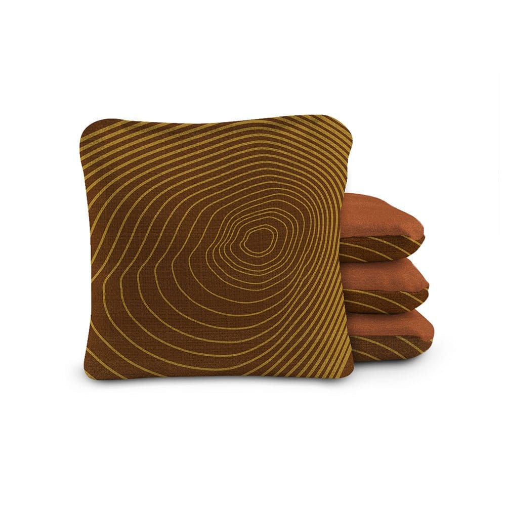Elakai Outdoor Cornhole Bags 6-in Dual-Sided Cornhole Bags | Tree Rings Collection