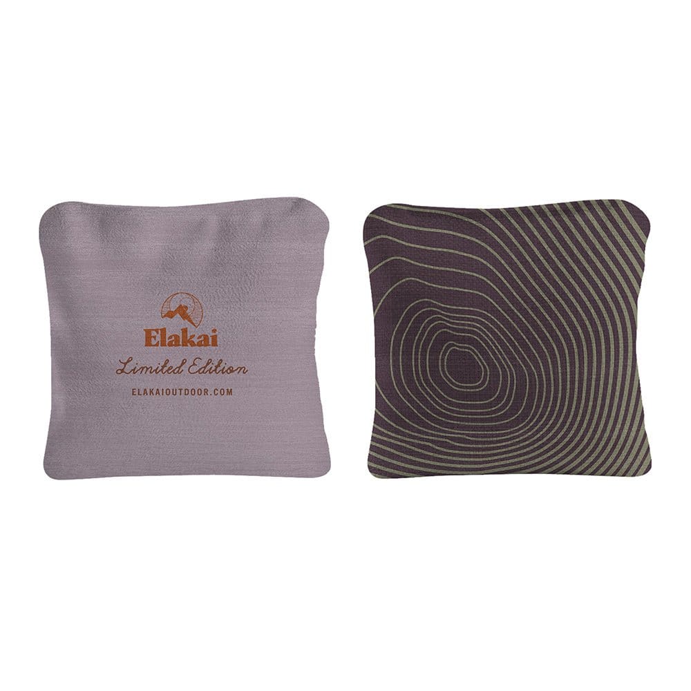 Elakai Outdoor Cornhole Bags 6-in Dual-Sided Cornhole Bags | Tree Rings Collection