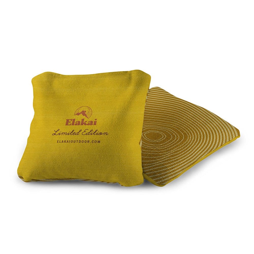 Elakai Outdoor Cornhole Bags 6-in Dual-Sided Cornhole Bags | Tree Rings Collection