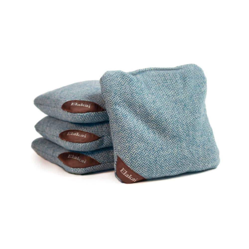 Elakai Outdoor Cornhole Bags Sky Blue 6-in Herringbone Cornhole Bags | Premium All-Weather Collection