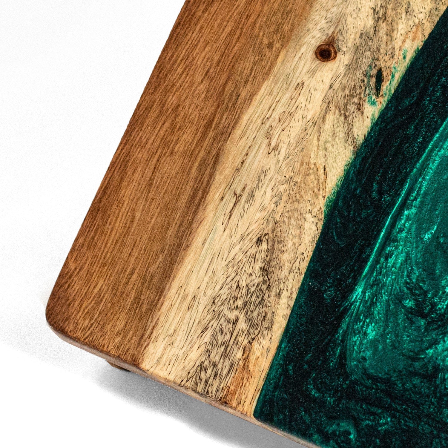 Elakai Outdoor Cornhole Boards 2ft x 4ft Resin & Wood Classic Cornhole Set | Live Edge River Collection