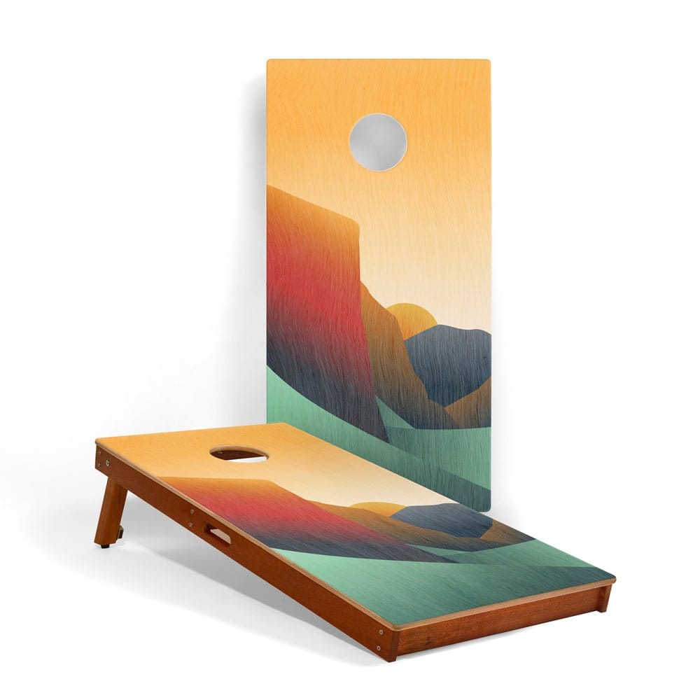 Elakai Outdoor Cornhole Boards Yosemite 2ft x 4ft Graphic Wood Classic Cornhole Set | National Parks Inspired Collection