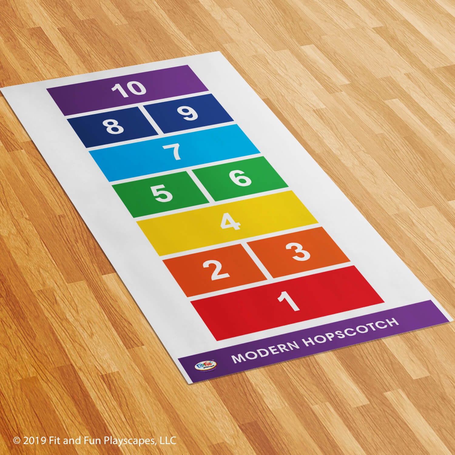 Fit and Fun Playscapes LLC Roll-Out Activities® Modern Hopscotch Roll-Out Activities®-Collective