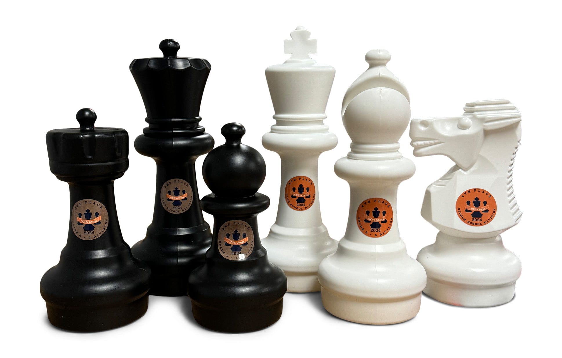 MegaChess 12" Plastic Chess Set Custom Personalization Kit