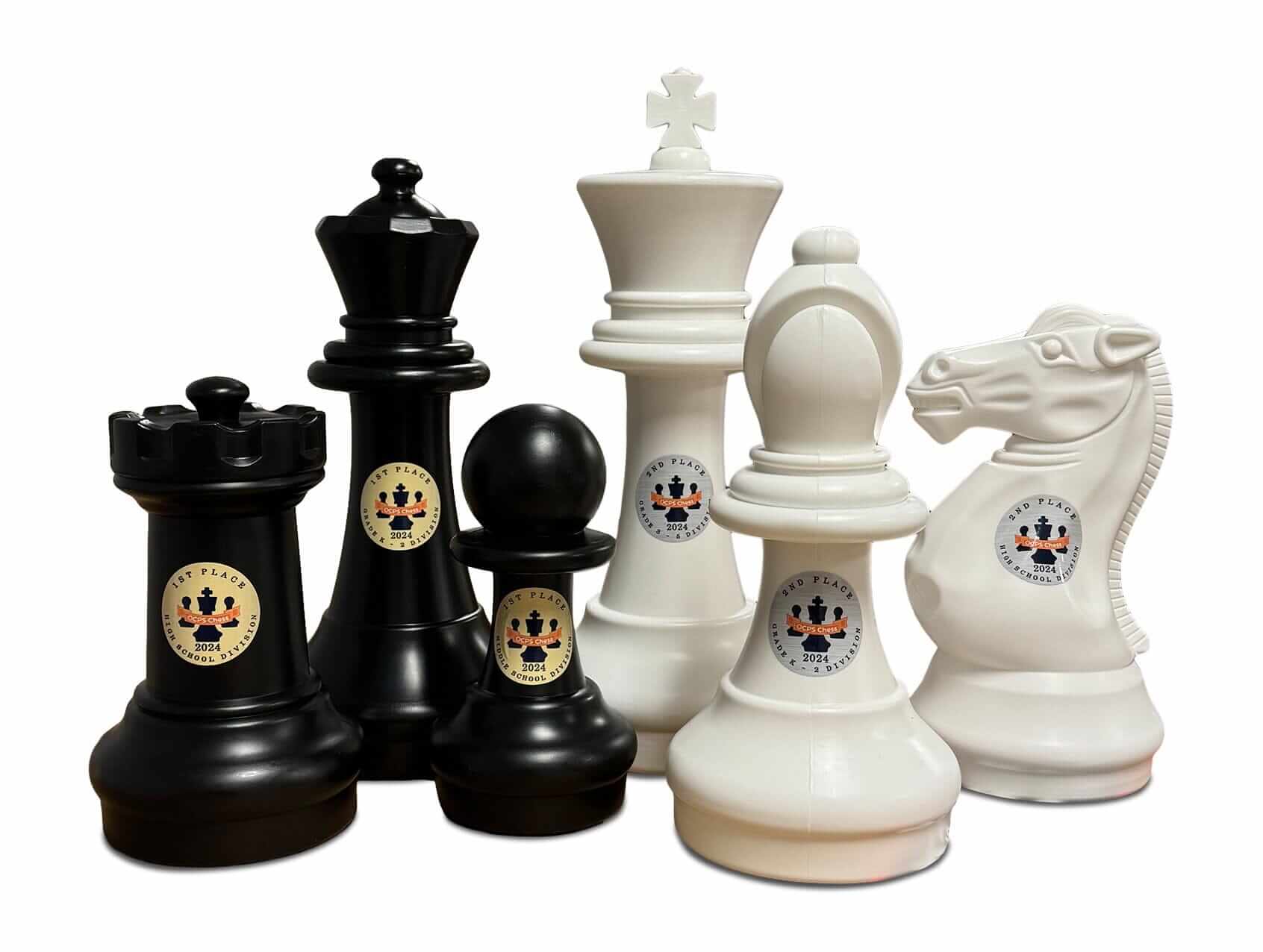 MegaChess 16" Plastic Chess Set Custom Personalization Kit