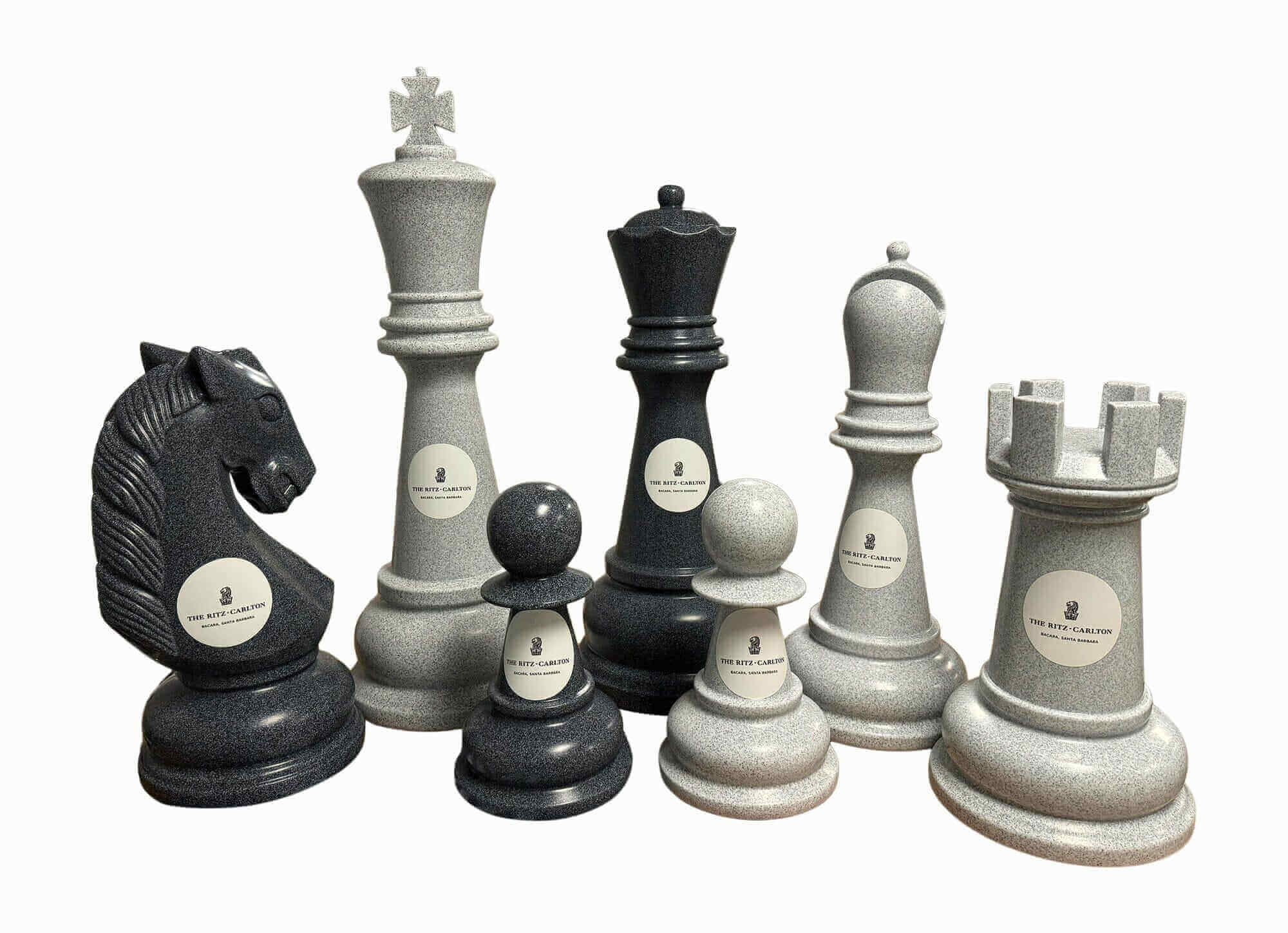 MegaChess 26" Perfect Chess Set Custom Personalization Kit Stone