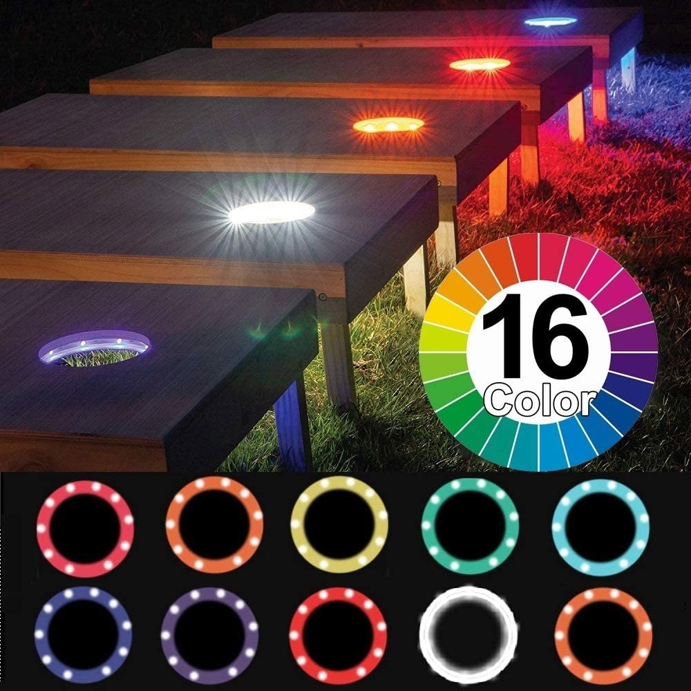 MegaChess Cornhole Board Hole LED Lights