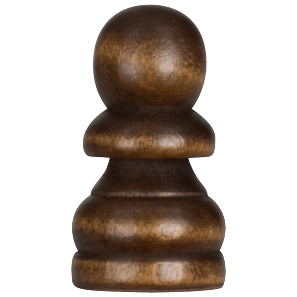 MegaChess 3 Inch Dark Rubber Tree Pawn Giant Chess Piece |  | MegaChess.com