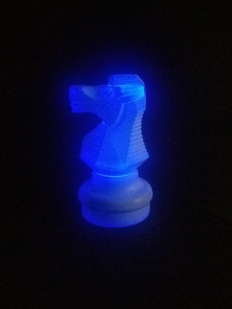 MegaChess 18 Inch LED Knight Individual Plastic Chess Piece - Blue |  | MegaChess.com