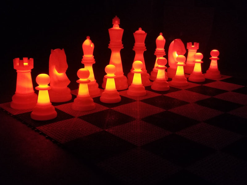 MegaChess 26 Inch Perfect LED Giant Chess Set - Option 3 - Day and Night Deluxe Set |  | MegaChess.com