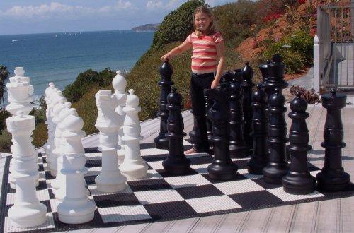 MegaChess 37 Inch Plastic Giant Chess Set with Nylon Mat |  | MegaChess.com