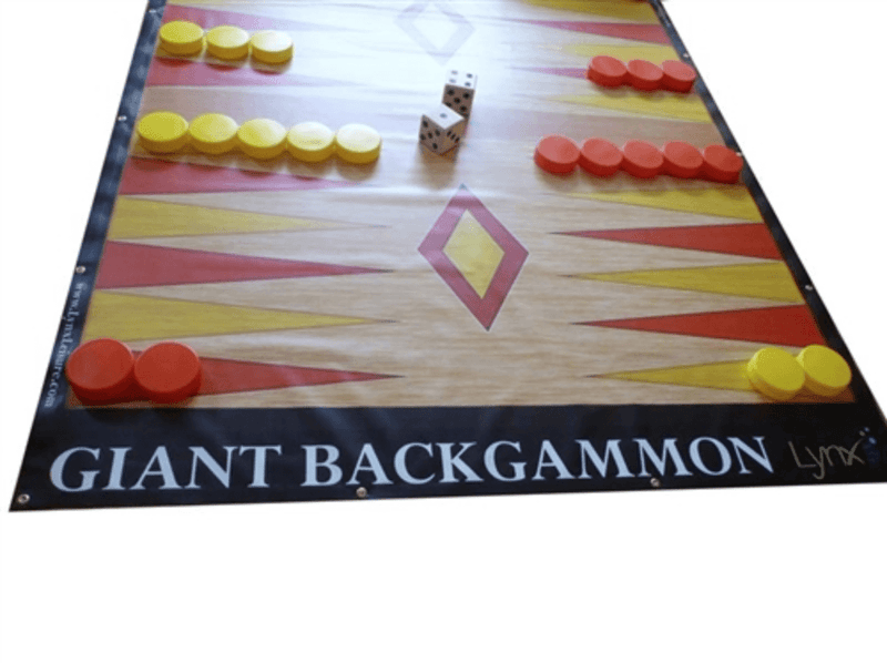 Giant BackGammon - 8 Foot By 7 Foot Board |  | MegaChess.com