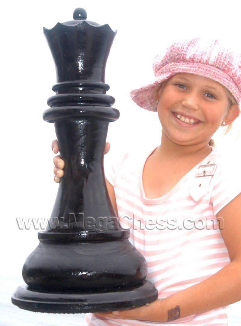 MegaChess 21 Inch Dark Teak Queen Giant Chess Piece |  | MegaChess.com