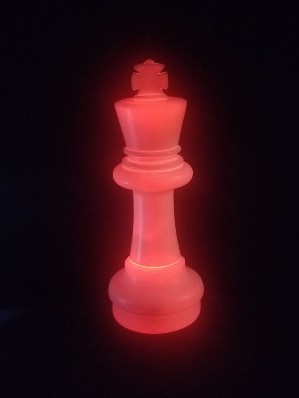 MegaChess 25 Inch LED King Individual Plastic Chess Piece - Red |  | MegaChess.com