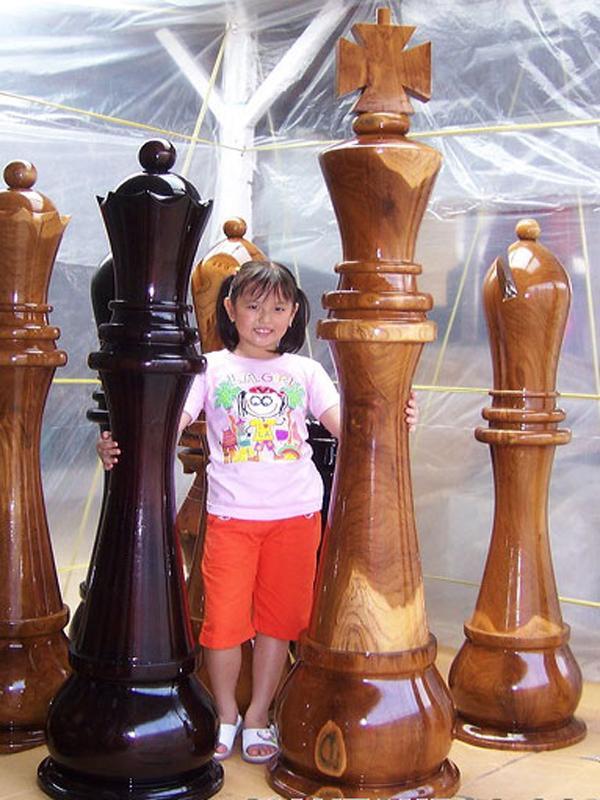 MegaChess 72 Inch Teak Giant Chess Set |  | MegaChess.com