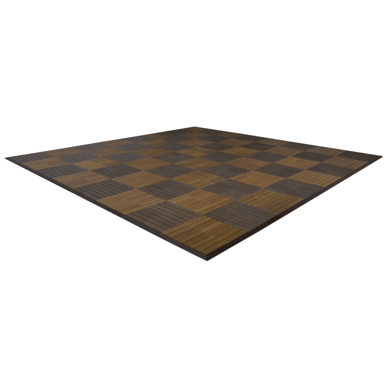 MegaChess Commercial Grade Synthetic Wood Giant Chess Board 24 Inch Squares Optional Safety Edge Ramps | No Edge Ramps | MegaChess.com