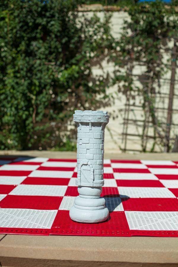 MegaChess 14 Inch Light Fiberglass Medieval Rook Giant Chess Piece | | MegaChess.com
