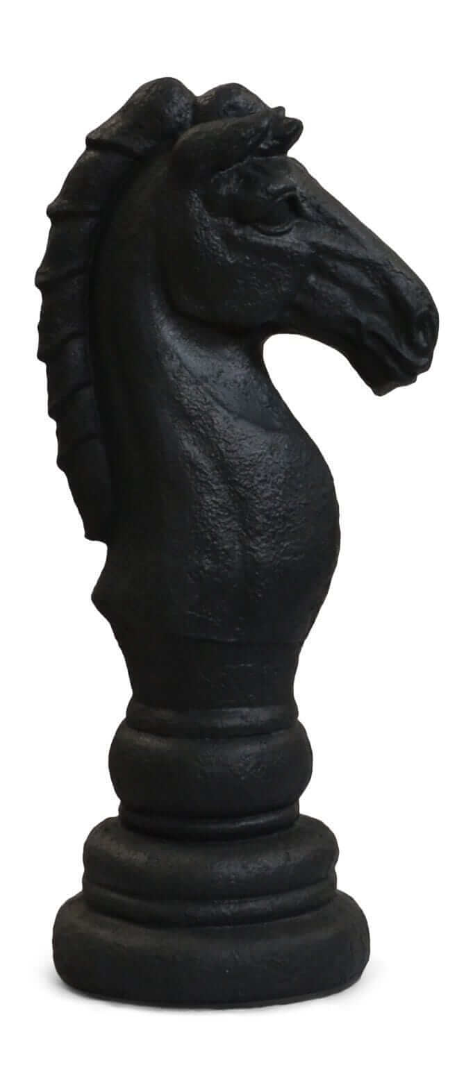 MegaChess 16 Inch Dark Fiberglass Medieval Knight Giant Chess Piece | | MegaChess.com