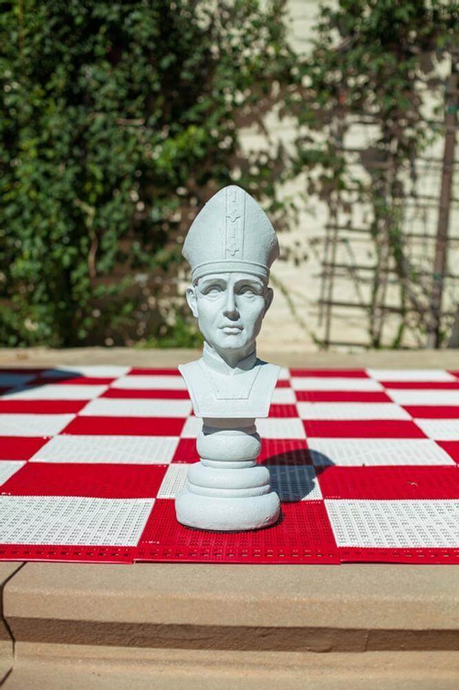 MegaChess 18 Inch Light Fiberglass Medieval Bishop Giant Chess Piece | | MegaChess.com