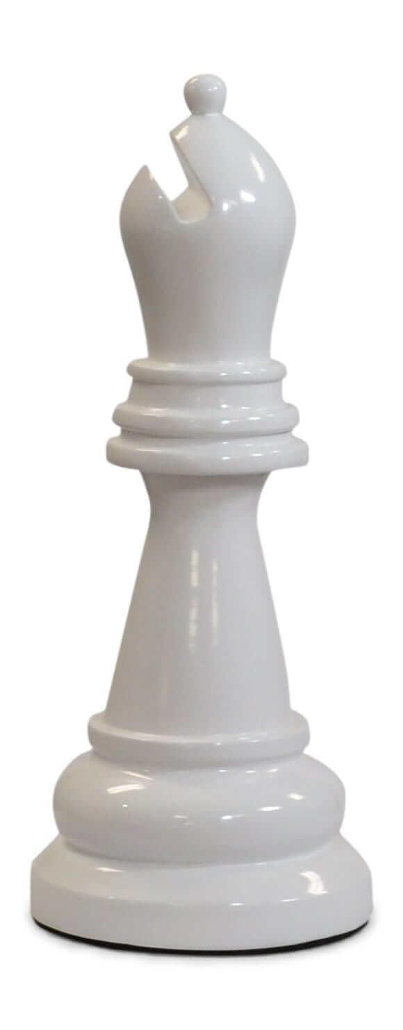 MegaChess 18 Inch White Fiberglass Bishop Giant Chess Piece | | MegaChess.com