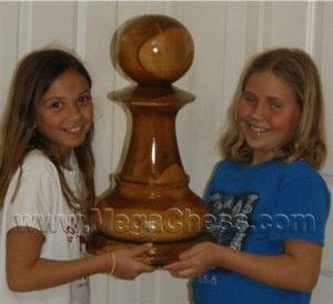 MegaChess 20 Inch Light Teak Pawn Giant Chess Piece | | MegaChess.com