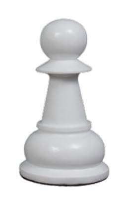 MegaChess 20 Inch White Fiberglass Pawn Giant Chess Piece | | MegaChess.com