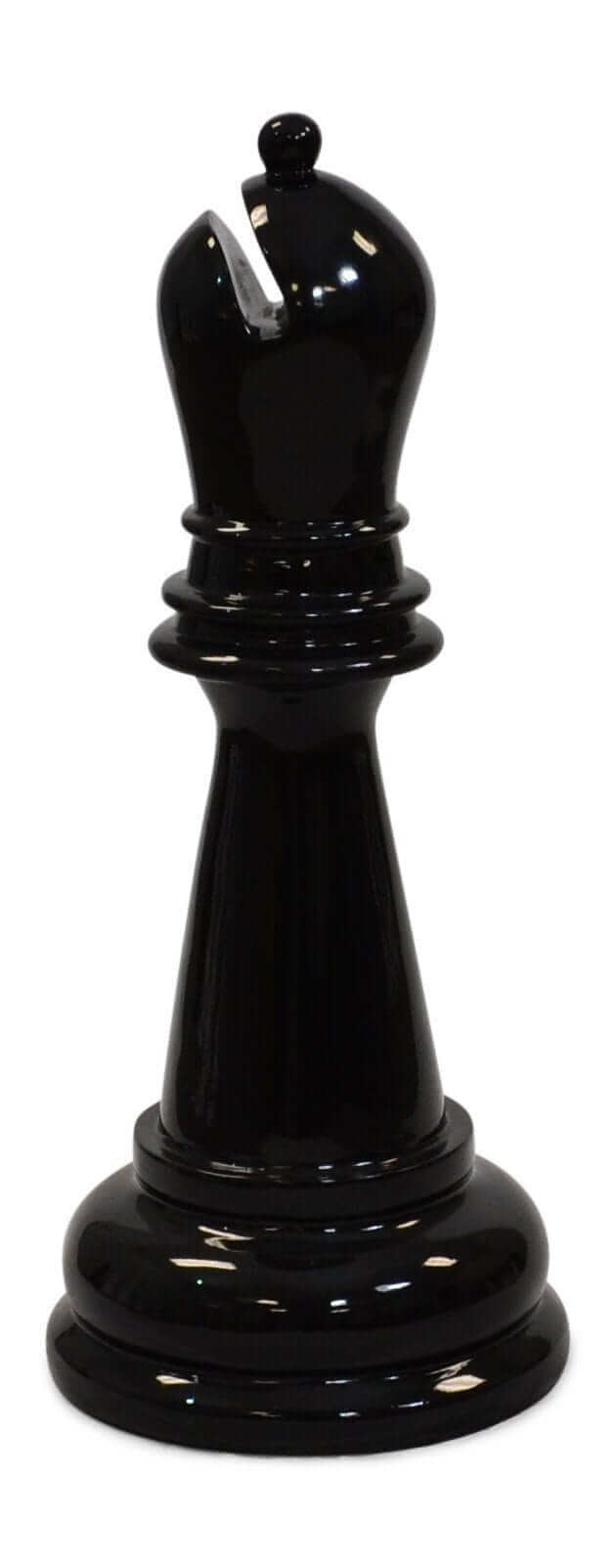 MegaChess 28 Inch Black Fiberglass Bishop Giant Chess Piece | | MegaChess.com