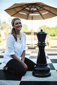 MegaChess 31 Inch Black Fiberglass Queen Giant Chess Piece | | MegaChess.com