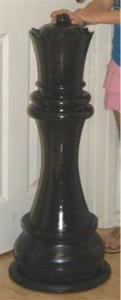 MegaChess 36 Inch Dark Teak Queen Giant Chess Piece | | MegaChess.com