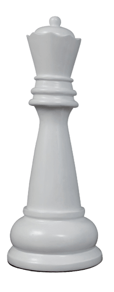 MegaChess 39 Inch White Fiberglass Queen Giant Chess Piece | | MegaChess.com