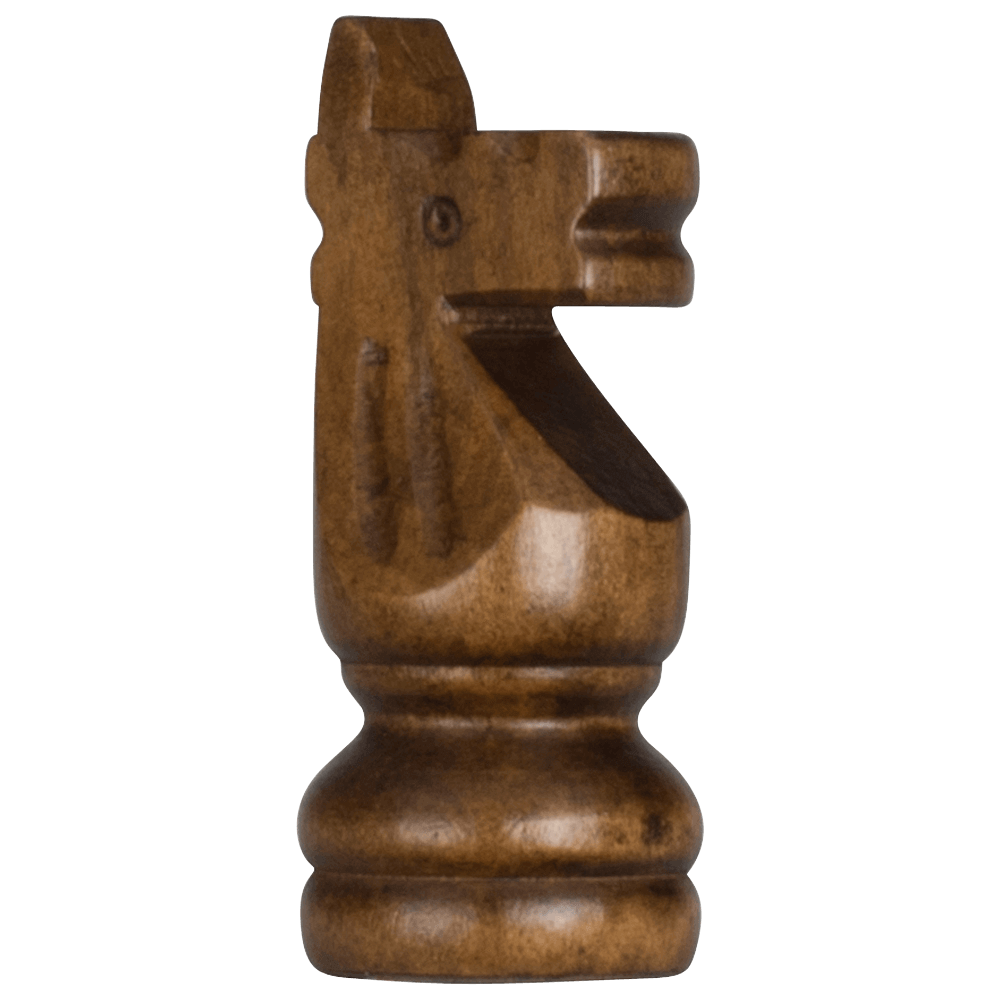 Mega Chess Buy Individual Chess Pieces MegaChess 4 Inch Dark Rubber Tree Knight Giant Chess Piece