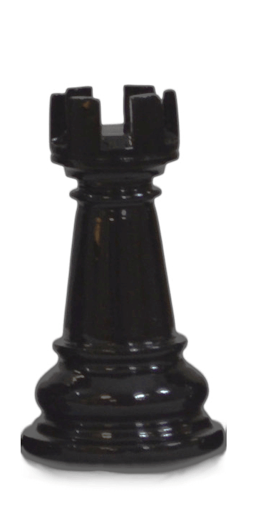 MegaChess 5 Inch Dark Teak Rook Giant Chess Piece | | MegaChess.com