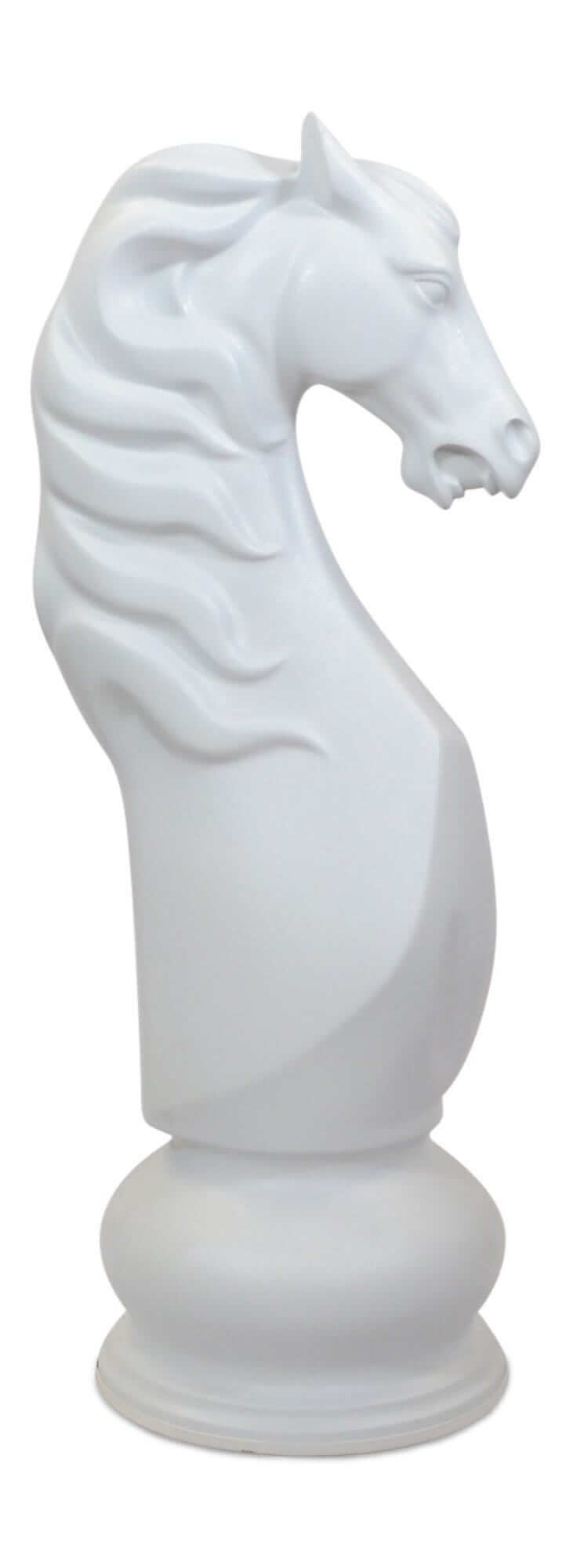 MegaChess 50 Inch White Fiberglass Knight Giant Chess Piece | | MegaChess.com