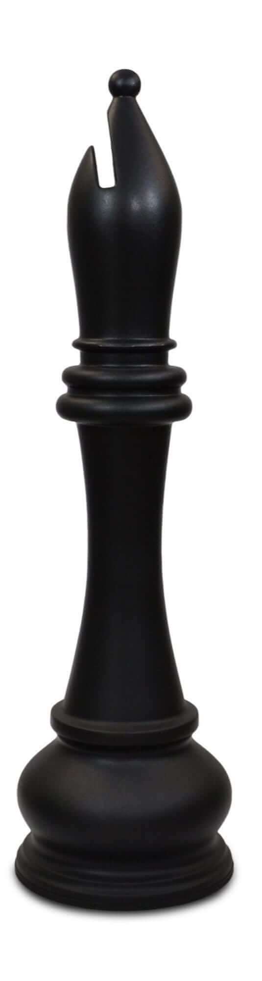 MegaChess 59 Inch Black Fiberglass Bishop Giant Chess Piece | | MegaChess.com