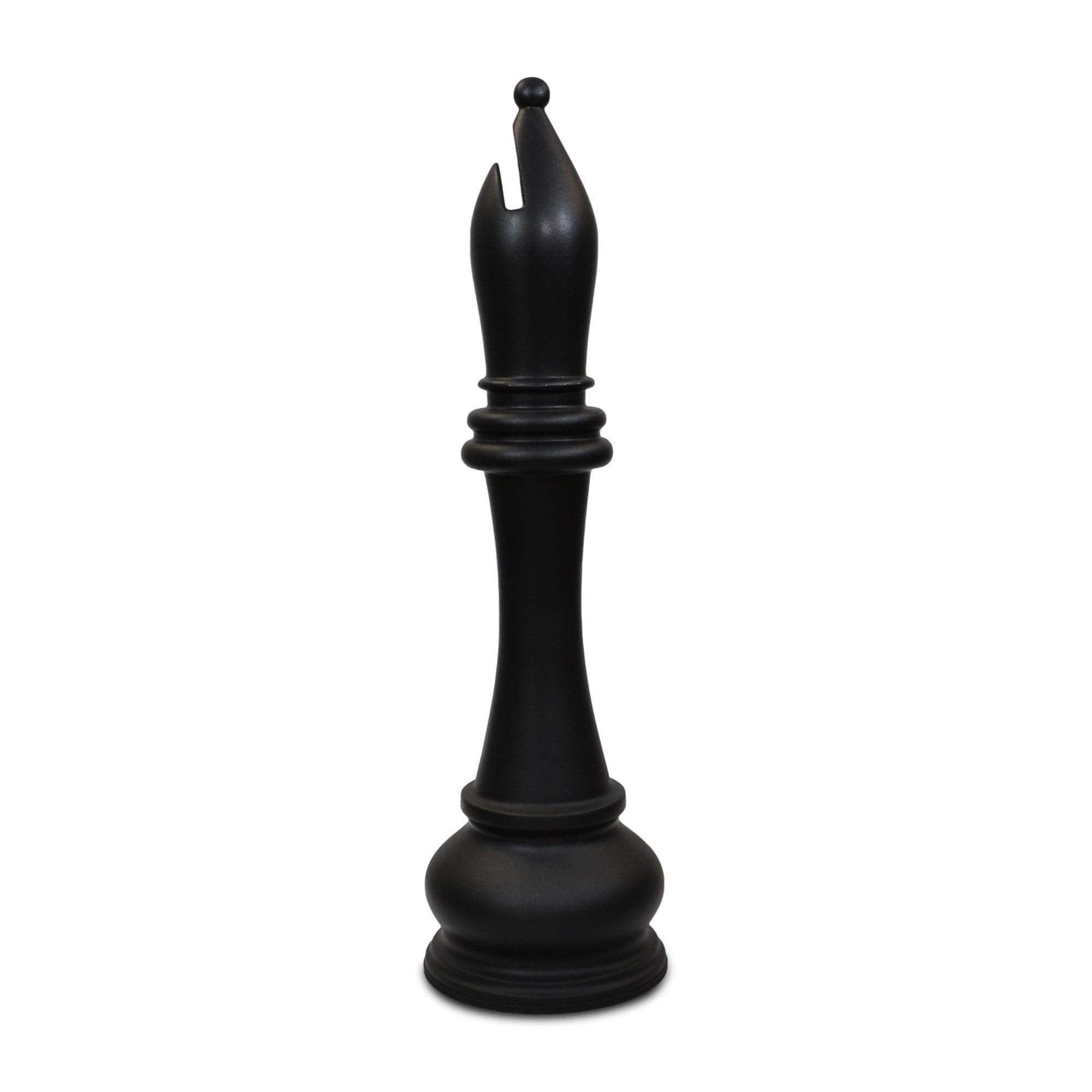 MegaChess 59 Inch Black Fiberglass Bishop Giant Chess Piece | | MegaChess.com