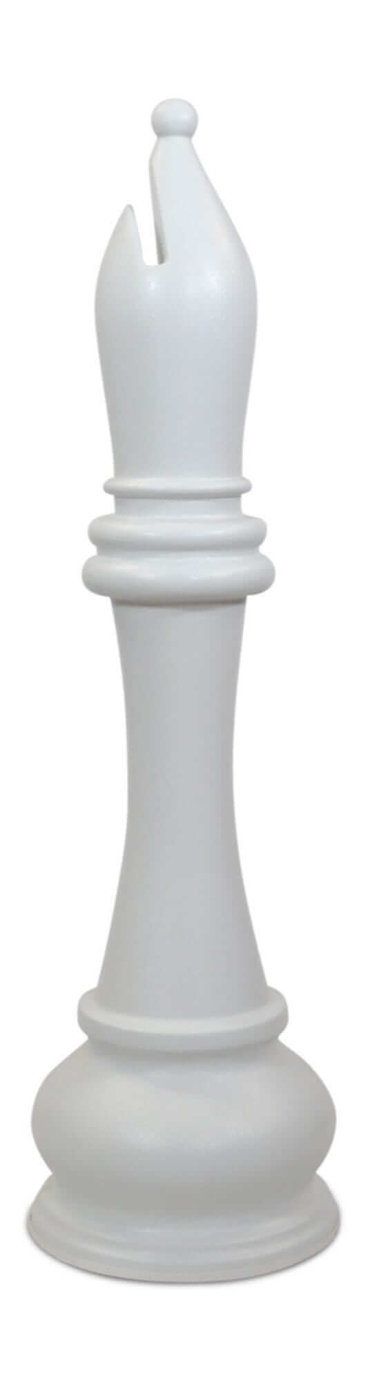 MegaChess 59 Inch White Fiberglass Bishop Giant Chess Piece | | MegaChess.com