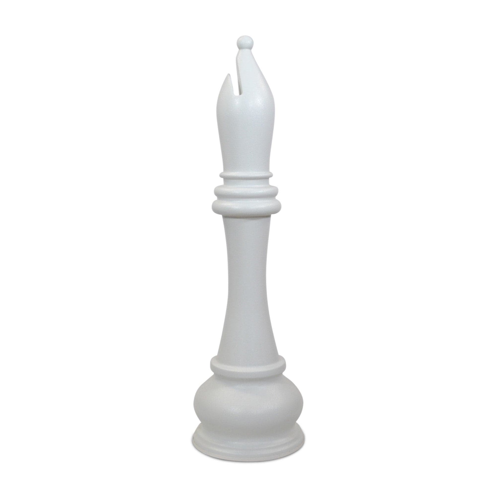MegaChess 59 Inch White Fiberglass Bishop Giant Chess Piece | | MegaChess.com