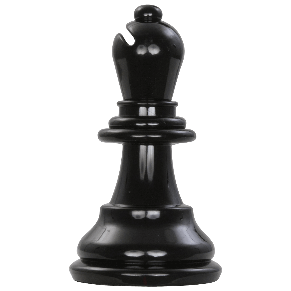 Mega Chess Buy Individual Chess Pieces MegaChess 6 Inch Dark Plastic Bishop Giant Chess Piece