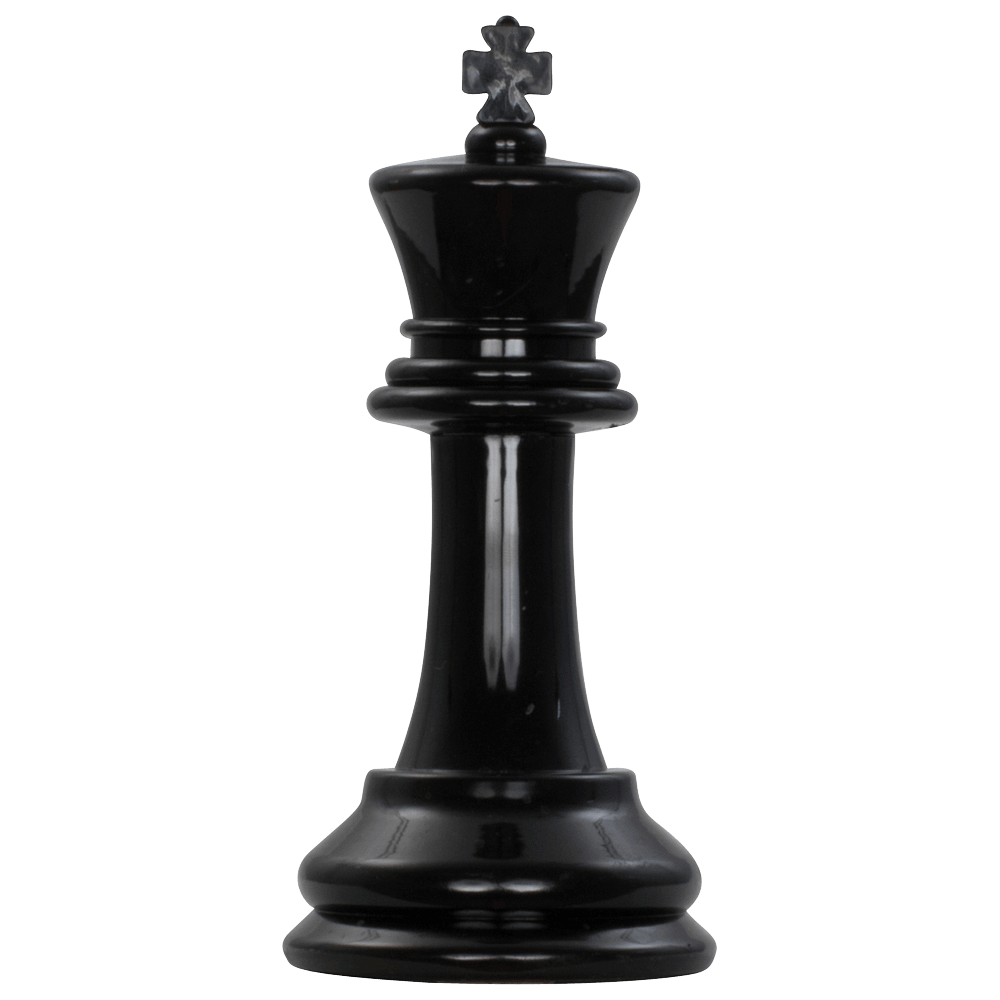 Mega Chess Buy Individual Chess Pieces MegaChess 8 Inch Dark Plastic King Giant Chess Piece