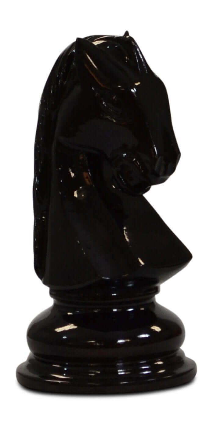 MegaChess 8 Inch Dark Teak Knight Giant Chess Piece | | MegaChess.com