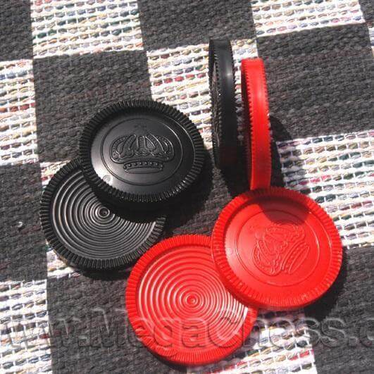 Mega Chess Giant Checkers MegaChess 3 Inch Individual Black Plastic Giant Checker