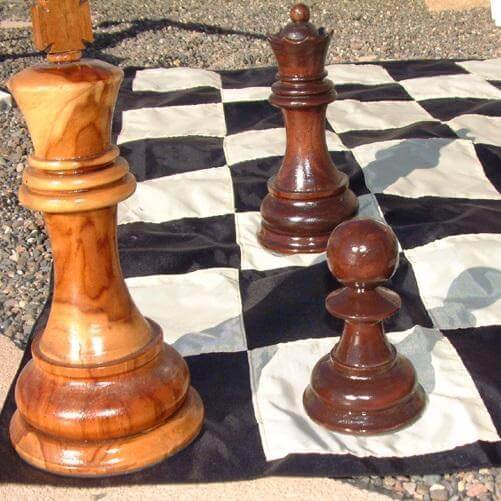 Mega Chess Giant Chess Boards MegaChess Quick-Fold Nylon Giant Chess Mat With 6 Inch Squares