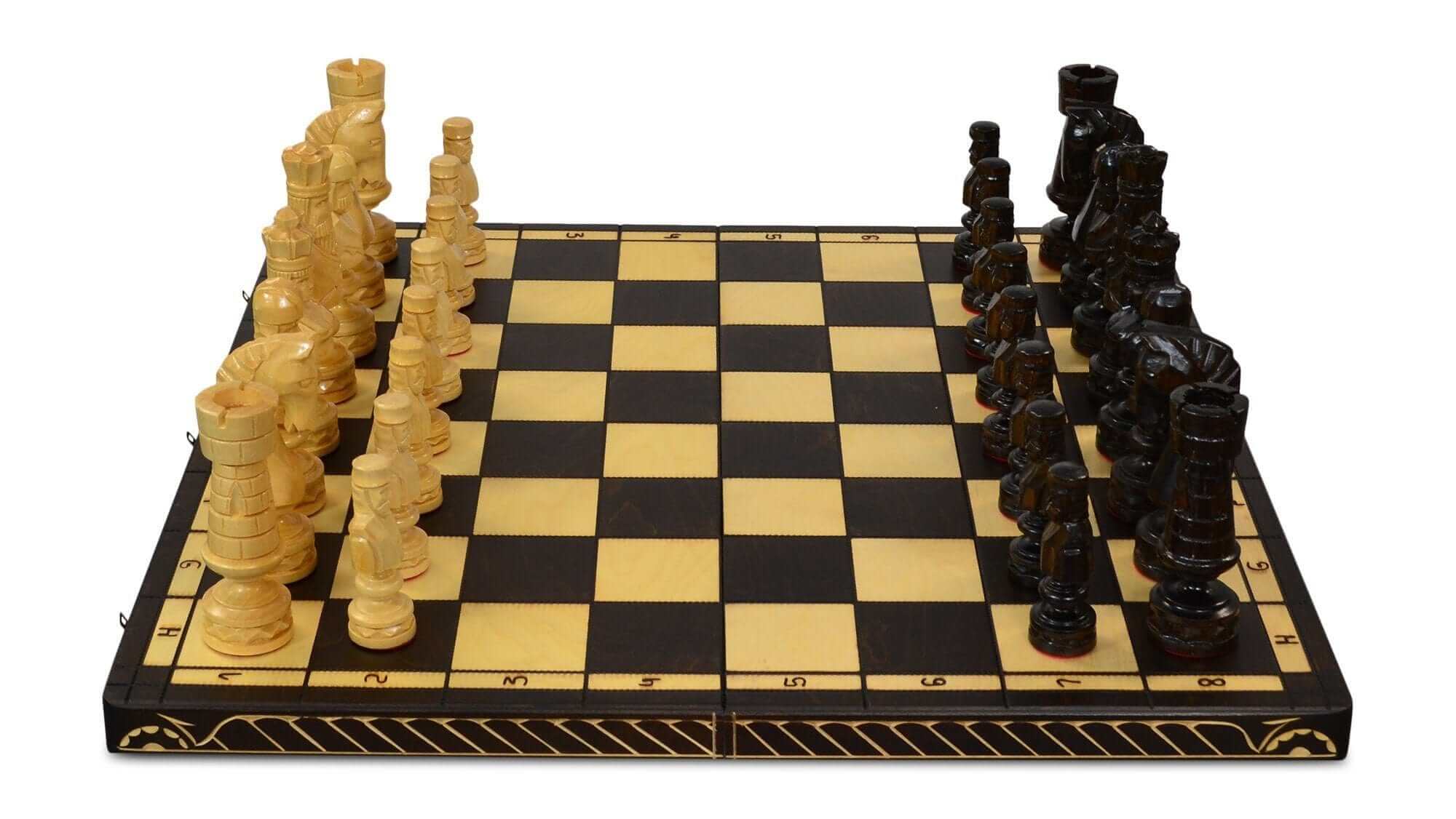 MegaChess 8 Inch Polish Birch Giant Chess Set | | MegaChess.com
