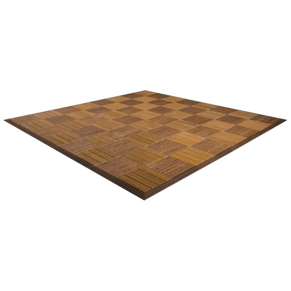 MegaChess Commercial Grade Synthetic Wood Giant Chess Board 12 Inch Squares Optional Safety Edge Ramps |  | MegaChess.com