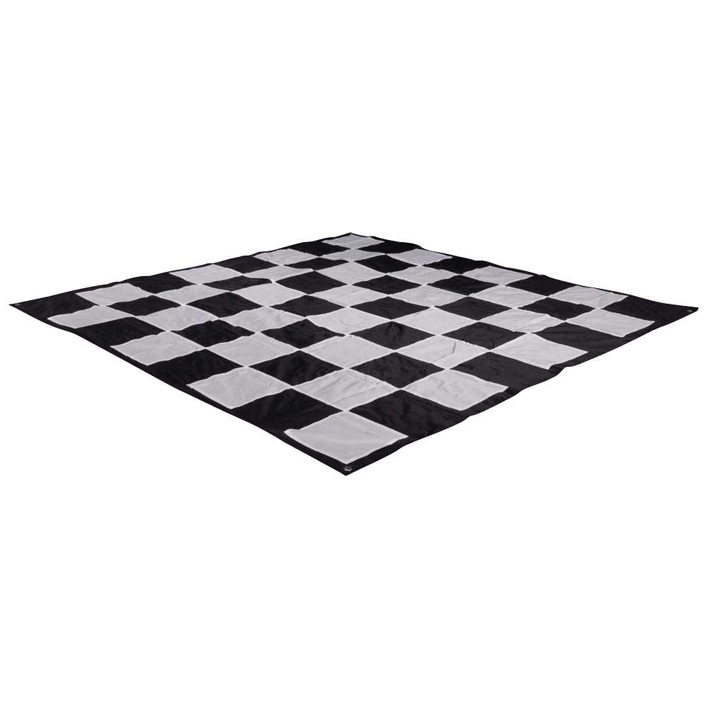 megachess-usd MegaChess Quick-Fold Nylon Giant Chess Mat with 8 Inch Squares