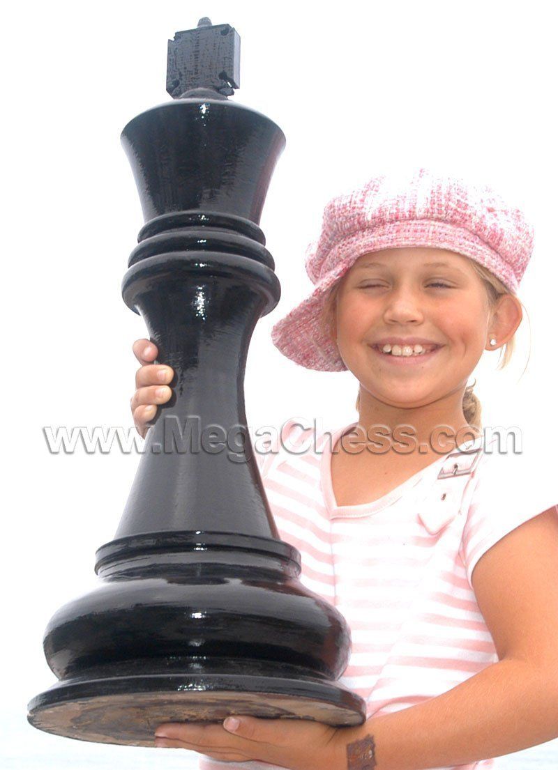 MegaChess 24 Inch Dark Teak King Giant Chess Piece |  | MegaChess.com