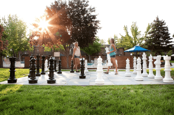 The Riverside Hotel is Able to Entertain Guests for Hours with Giant Chess and Checker Sets!