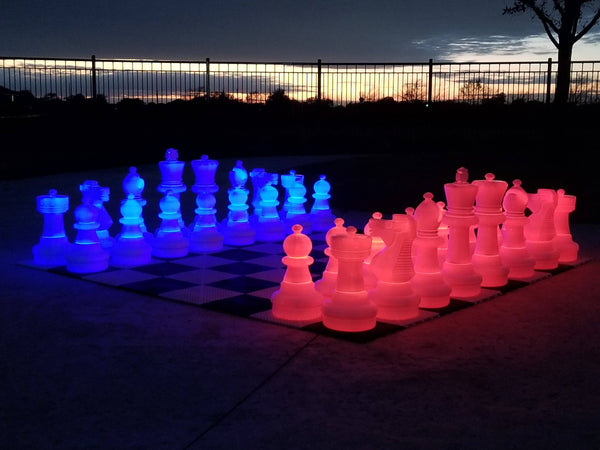 MegaChess LED Giant Chess Sets Gives You More Time Outdoors!