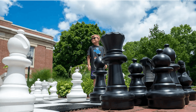 Giant Chess Sets Bring Communities Together At Public Libraries